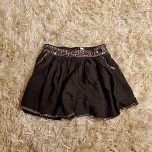 Justice black skirt with undershorts